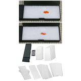 Maxbell Paint Storage Box Watercolor Tray for Action Figures Model Car Dolls