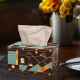 Maxbell Wooden Tissue Box Rectangle Napkin Holder Decorative for Cafe Kitchen Home