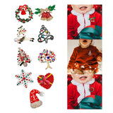 Maxbell Elegant Christmas Brooch Pins Lapel Brooch for Clothes suits Decoration Wreath Wind Chime