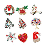 Maxbell Elegant Christmas Brooch Pins Lapel Brooch for Clothes suits Decoration Wreath Wind Chime