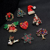 Maxbell Elegant Christmas Brooch Pins Lapel Brooch for Clothes suits Decoration Elk
