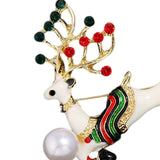 Maxbell Elegant Christmas Brooch Pins Lapel Brooch for Clothes suits Decoration Elk