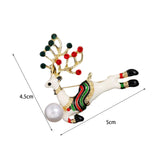 Maxbell Elegant Christmas Brooch Pins Lapel Brooch for Clothes suits Decoration Elk