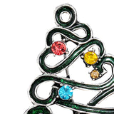 Maxbell Elegant Christmas Brooch Pins Lapel Brooch for Clothes suits Decoration Tree Green