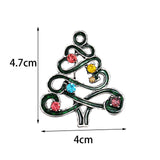 Maxbell Elegant Christmas Brooch Pins Lapel Brooch for Clothes suits Decoration Tree Green