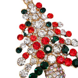 Maxbell Elegant Christmas Brooch Pins Lapel Brooch for Clothes suits Decoration Tree Red