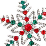 Maxbell Elegant Christmas Brooch Pins Lapel Brooch for Clothes suits Decoration Snowflake