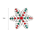 Maxbell Elegant Christmas Brooch Pins Lapel Brooch for Clothes suits Decoration Snowflake