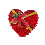 Maxbell Elegant Christmas Brooch Pins Lapel Brooch for Clothes suits Decoration Heart