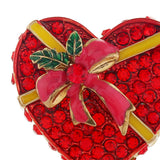 Maxbell Elegant Christmas Brooch Pins Lapel Brooch for Clothes suits Decoration Heart