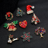 Maxbell Elegant Christmas Brooch Pins Lapel Brooch for Clothes suits Decoration Hat