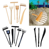 Maxbell Rake Zen Garden Sand Mini Tool Crafts Toy for Home Birthday Gift Supplies Yellow