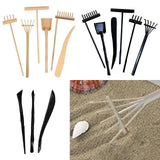 Maxbell Rake Zen Garden Sand Mini Tool Crafts Toy for Home Birthday Gift Supplies Yellow