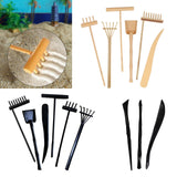 Maxbell Rake Zen Garden Sand Mini Tool Crafts Toy for Home Birthday Gift Supplies Yellow