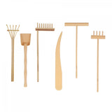 Maxbell Rake Zen Garden Sand Mini Tool Crafts Toy for Home Birthday Gift Supplies Yellow
