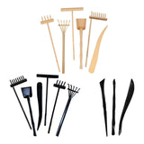 Maxbell Rake Zen Garden Sand Mini Tool Crafts Toy for Home Birthday Gift Supplies Yellow