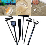 Maxbell Rake Zen Garden Sand Mini Tool Crafts Toy for Home Birthday Gift Supplies Black