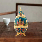 Maxbell Portable Toothpick Holder Toothpicks Case for Household Decor Ornament Dark Blue