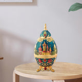 Maxbell Portable Toothpick Holder Toothpicks Case for Household Decor Ornament Dark Blue
