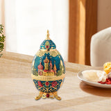 Maxbell Portable Toothpick Holder Toothpicks Case for Household Decor Ornament Dark Blue