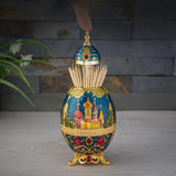 Maxbell Portable Toothpick Holder Toothpicks Case for Household Decor Ornament Dark Blue