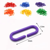 Maxbell 600x Hook Link Fine Motor Color Recognition C Link for Children Bird Kids