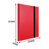 Maxbell 432 Card Pocket Binder Baseball Card Sleeves for Sports Cards TCG Cards Red