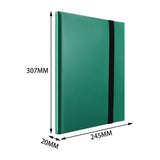 Maxbell 432 Card Pocket Binder Baseball Card Sleeves for Sports Cards TCG Cards Green