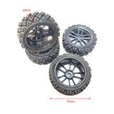 Maxbell 1: 10 Scale RC Tyres Wheel Tires Replace Part for DIY Accs Vehicle Parts Style B