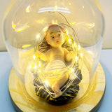 Maxbell Infant Jesus Figurine Miniature Sculpture Resin Statue for Home Decor Gifts