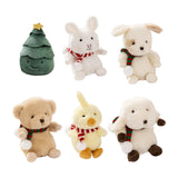 Maxbell Mini Christmas Tree Plush Toy Decoration for Festival Living Room