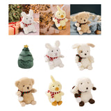 Maxbell Mini Christmas Tree Plush Toy Decoration for Festival Living Room