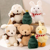 Maxbell Mini Christmas Tree Plush Toy Decoration for Festival Living Room