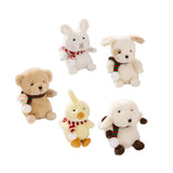 Maxbell Lovely Mini Plush Toy Soft Ornaments Gift for Home Living Room Holiday Rabbit