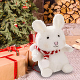 Maxbell Lovely Mini Plush Toy Soft Ornaments Gift for Home Living Room Holiday Rabbit