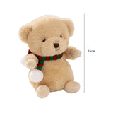 Maxbell Lovely Mini Plush Toy Soft Ornaments Gift for Home Living Room Holiday Bear