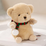 Maxbell Lovely Mini Plush Toy Soft Ornaments Gift for Home Living Room Holiday Bear