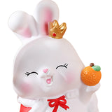 Maxbell Small Rabbit Piggy Bank Unbreakable Collection for Home Decoration Gift Lucky Rabbit L