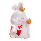 Maxbell Small Rabbit Piggy Bank Unbreakable Collection for Home Decoration Gift Lucky Rabbit L