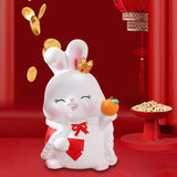 Maxbell Small Rabbit Piggy Bank Unbreakable Collection for Home Decoration Gift Lucky Rabbit L