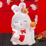 Maxbell Small Rabbit Piggy Bank Unbreakable Collection for Home Decoration Gift Lucky Rabbit L