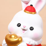 Maxbell Small Rabbit Piggy Bank Unbreakable Collection for Home Decoration Gift Ingot Rabbit S