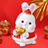 Maxbell Small Rabbit Piggy Bank Unbreakable Collection for Home Decoration Gift Ingot Rabbit S