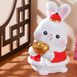 Maxbell Small Rabbit Piggy Bank Unbreakable Collection for Home Decoration Gift Ingot Rabbit S