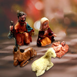 Maxbell Nativity Figurines Set Jesus Statue Christmas Ornament Gifts Christian 5Pcs
