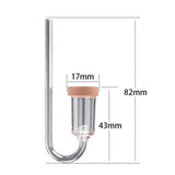 Maxbell CO2 Diffuser U Shape Transparent Acrylic for Aquarium Fish Tank Equipment M