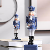 Maxbell 12inch Christmas Nutcracker Ornament Doll for Home Decor New Year Gift Blue