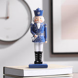 Maxbell 12inch Christmas Nutcracker Ornament Doll for Home Decor New Year Gift Blue