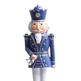 Maxbell 12inch Christmas Nutcracker Ornament Doll for Home Decor New Year Gift Blue
