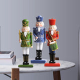 Maxbell 12inch Christmas Nutcracker Ornament Doll for Home Decor New Year Gift Blue